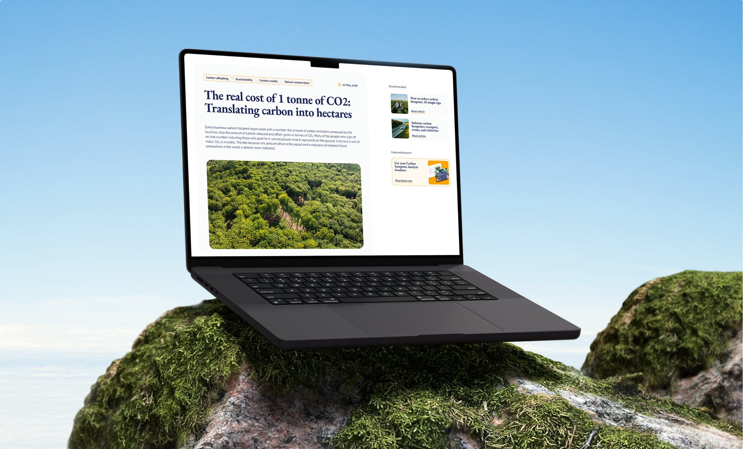 Laptop mockup