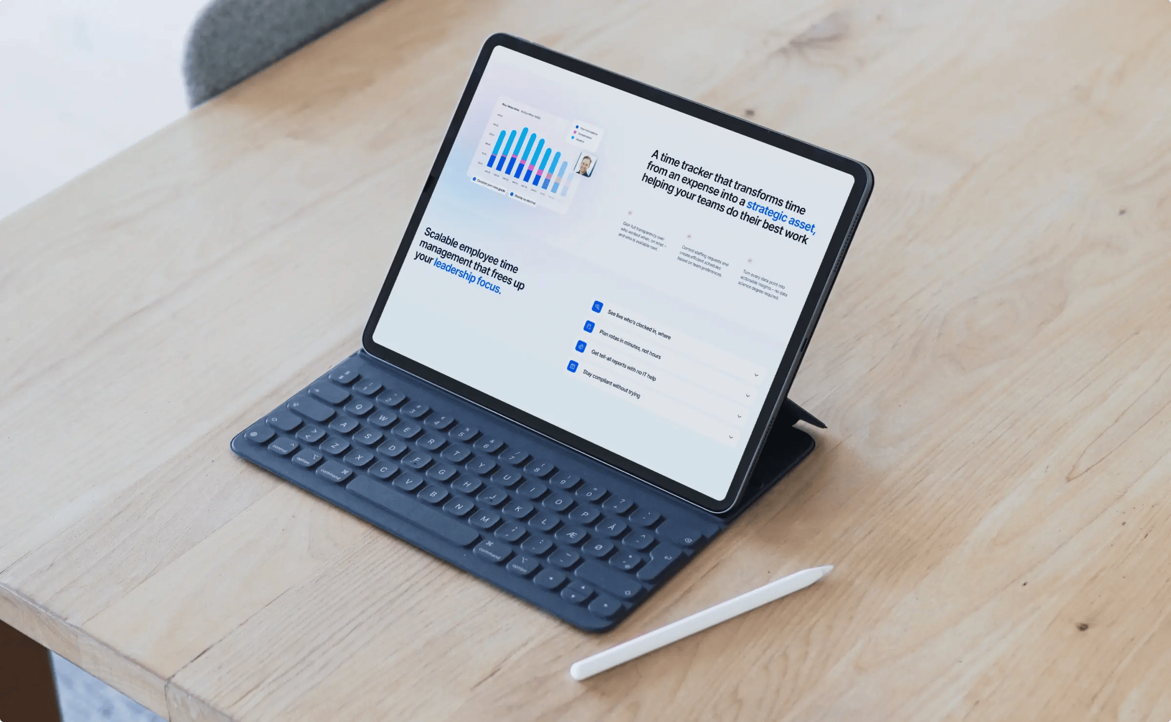 Tablet with keyboard 