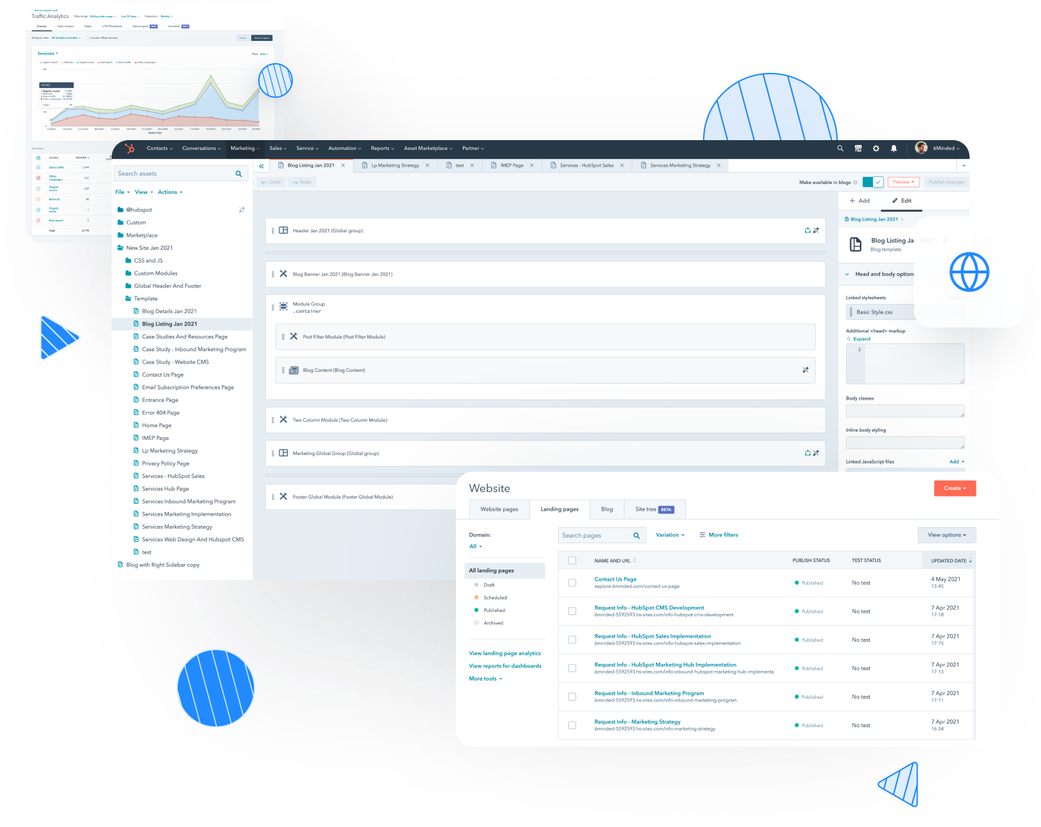 Web design cms graphic