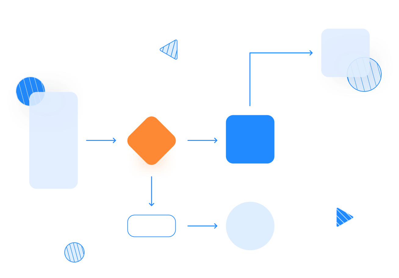 Flow chart graphic