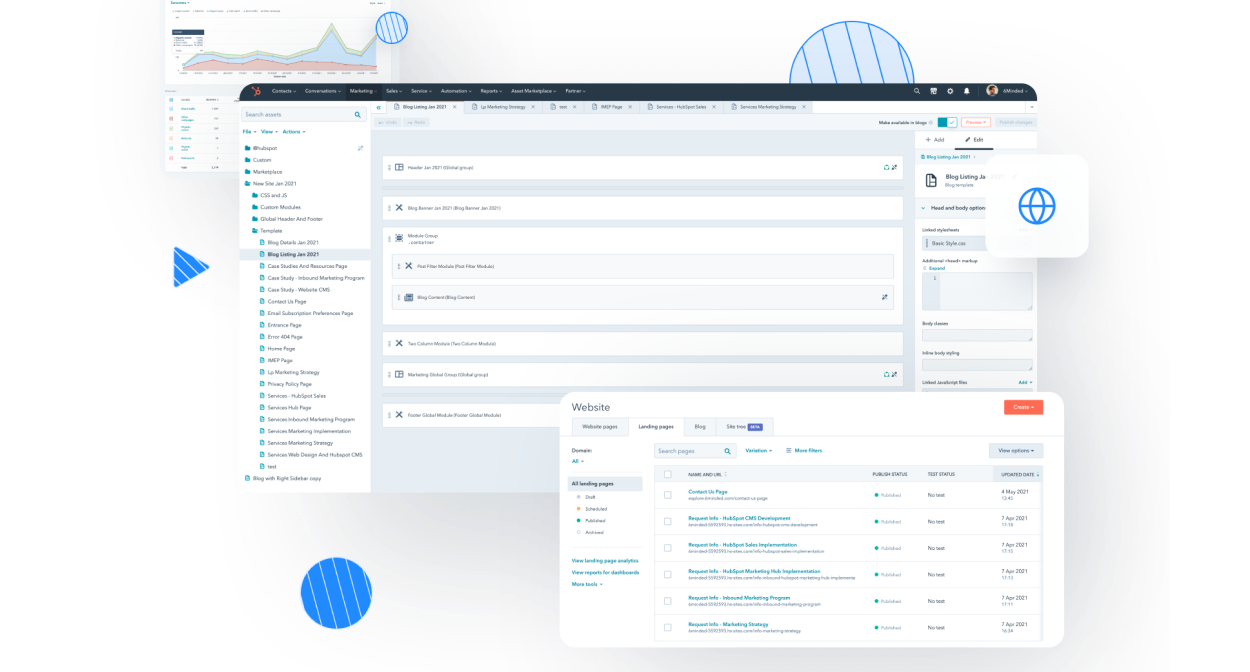 Hubspot CMS and design services